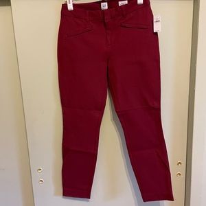 Maroon curvy signature skinny ankle pants-NWT!